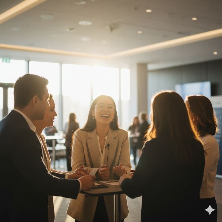 Équipe Selego en échange avec un client